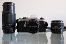 Pentax ME Super + 28mm f2.8 + 50mm f1.4 + 75-150mm f4 LEGGI DESCRIZIONE