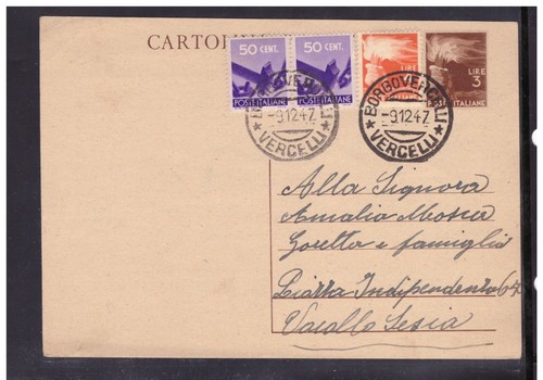 Cartolina postale lire - cartolina, 3