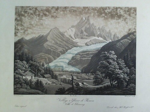 Chamouny village glacier de - village, &