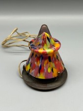 LAMPADA DA TAVOLO VINTAGE FRANCESE DECÒ VETRO MURANO ARLECCHINO