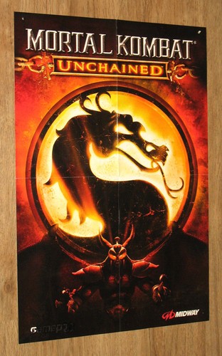 Rarissimo poster mortal - mortal, kombat
