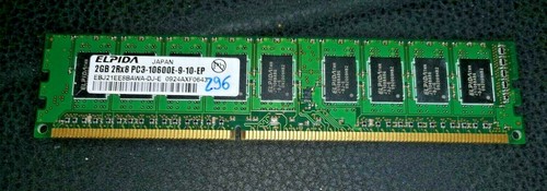 Memory ram elpida 2gb - 2gb, 2rx8