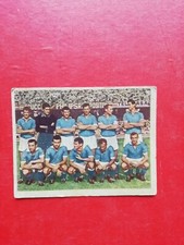 FIGURINA CALCIATORI NANNINA SQUADRA NAPOLI PRIMI ANNI 60 CARTONATA cm 6x7,7