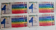 1389 Lotto 4 BIGLIETTI con TAGLIANDI LOTTERIA - BENEVENTO CITTA' SPETTACOLO 1994