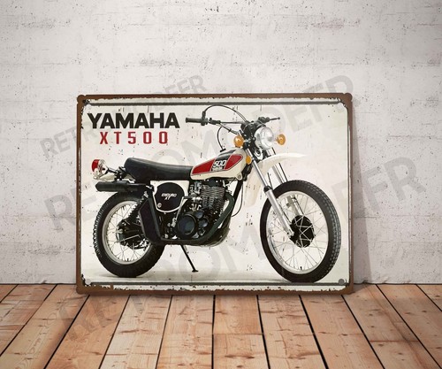 Plaque métal vintage yamaha - plaque,