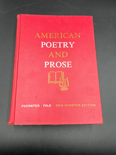 American poetry and prose new - prose,