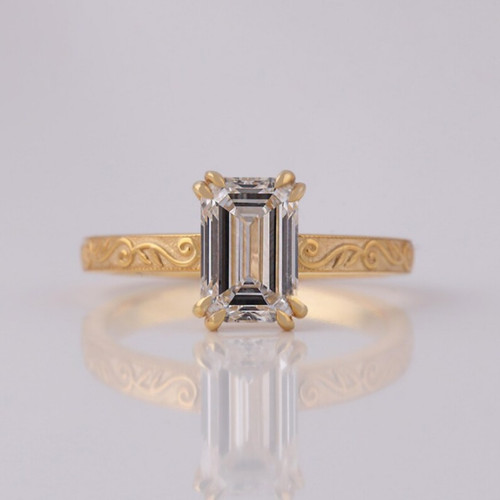 Anello oro giallo massiccio - anello,