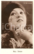 1930 ca CINEMA Attrice Mary DUNCAN Ritratto con veletta *Cartolina FP NV