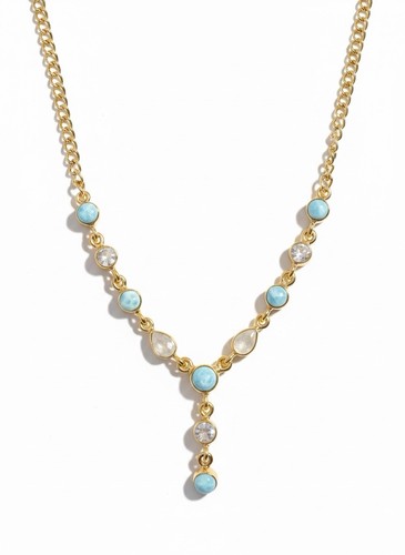 Collana cascata oro su - collana, a