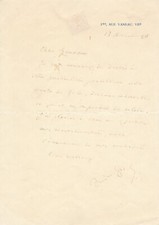 André Gide relit Zola lettre