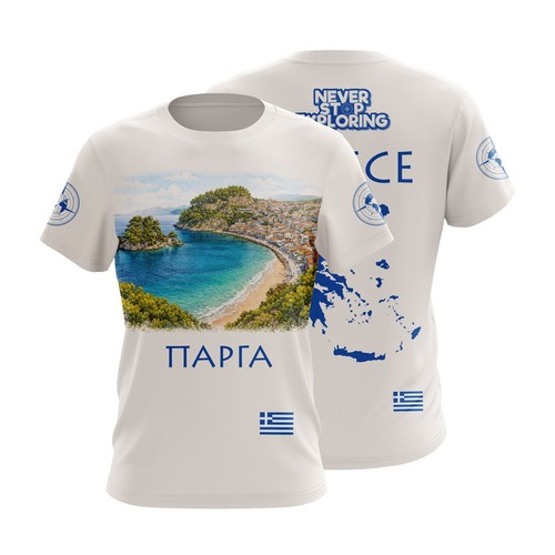 Shirt parga grecia grafica - parga,