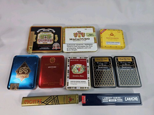 Lotto lattine tabacco sigari - lotto,