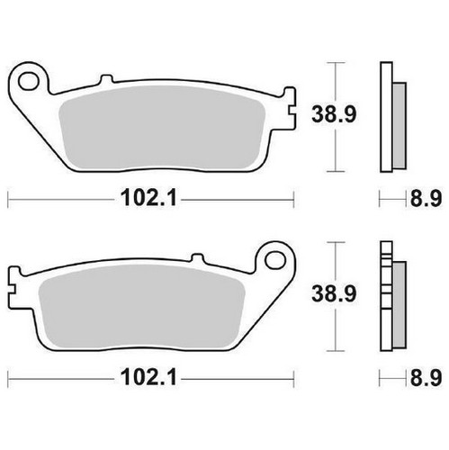 Kit pastiglie freno - pastiglie, sw-t