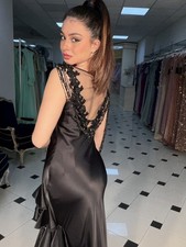 Abito lungo nero elegante