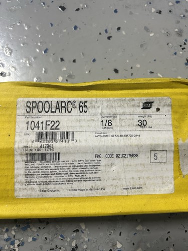 Nuova esab er70s spoolarc65 - nuova,