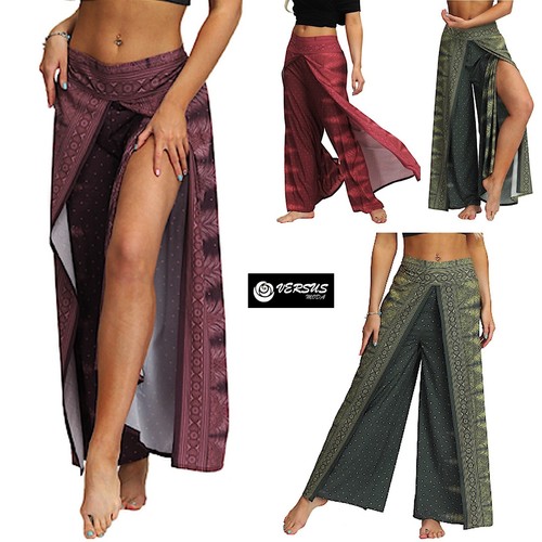 Pantaloni etnici donna spacco - donna,