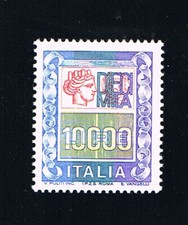 ITALIA 1 FRANCOBOLLO ALTI VALORI 10000 LIRE ORDINARIA 1983 nuovo** (BI11.956)