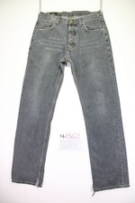 Lee Seattle (Cod. H1862) tg 48 W34 L34 jeans grigio/nero usato vintage