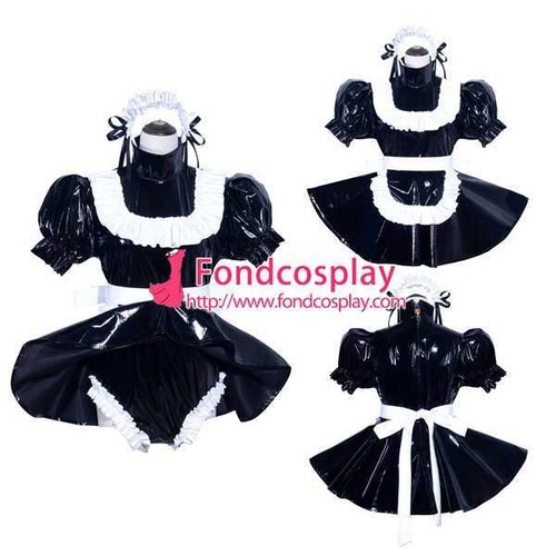 Sissy cameriera pvc vestito