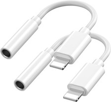 2 pz.Adattatore Cuffie per i Phone [Certificato MFi】iphone a Jack 3.5mm Cavo Aux
