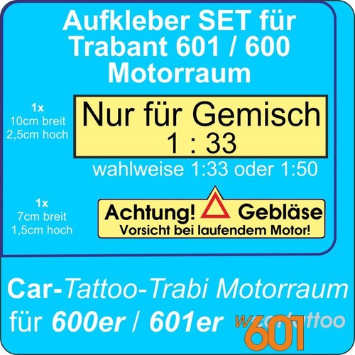 Kit adesivi per trabant - adesivi, 600
