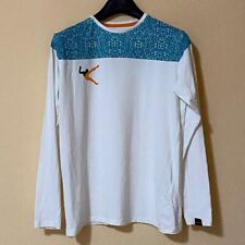 Legea Blue Line Maglia Manica Lunga S Logo Bianco Arancione Blu Sportivo Workout