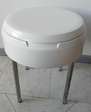 Sgabello CARRARA & MATTA modello CAPRI RARO bianco anni '60 VINTAGE