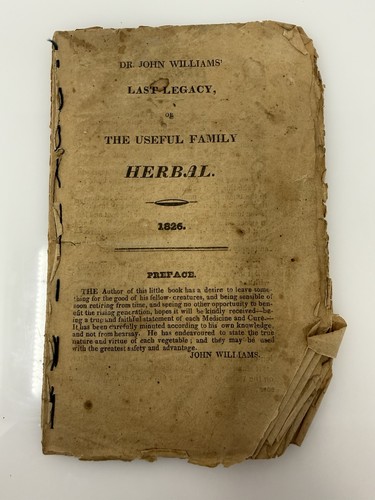 1826 herbal john williams - herbal, dr