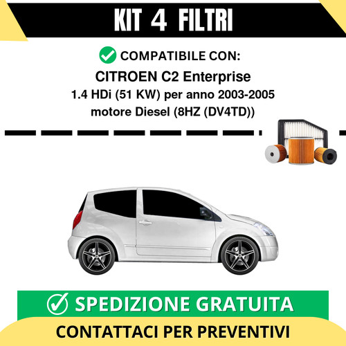 Kit filtri tagliando per - 4,