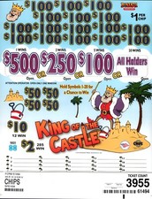 Biglietti Pull Tab - Biglietti Chip - Titolare - Gioco - Re del Castello