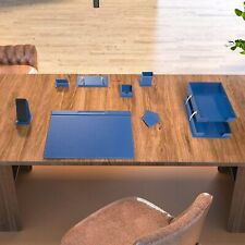 Organizer da scrivania classico - accessori da scrivania - set organizer da scrivania in pelle - 12 pezzi