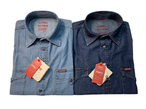 Camicia jeans carrera manica - jeans,