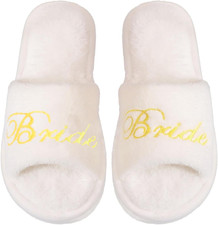 Ciabatte Sposa Morbida per Essere Pantofole Bianche Antiscivolo Comode Pantofole