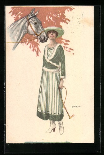 Cartolina artistica bianchi - cartolina,