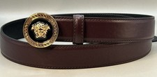 Versace La Medusa Leather Belt