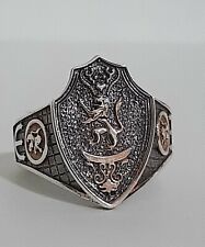 Anello Argento Uomo 925  Leone Chevalier Araldica Ring Man Sterling Lion $ 