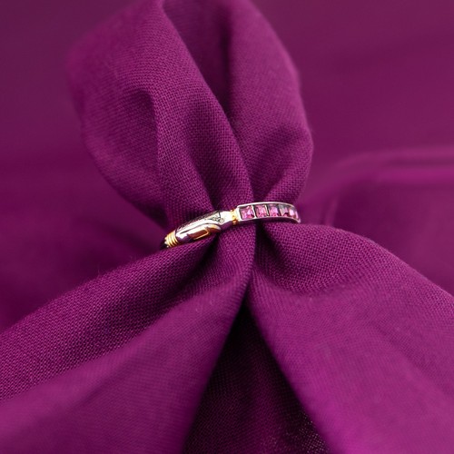 Anello spada laser cristallo