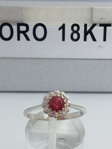 Anello oro bianco - oro, 750
