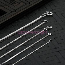 Collana catena scatola argento