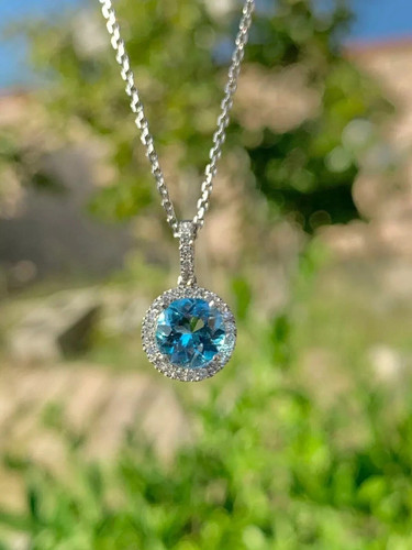 Ciondolo aureola diamante