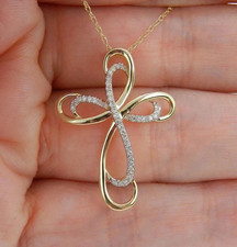 Collana donna ciondolo croce - donna,