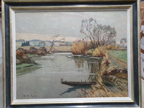 Dipinto olio erich freiherr - dipinto, ad