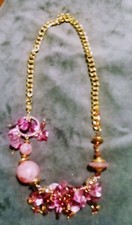 Collana colorata rosa