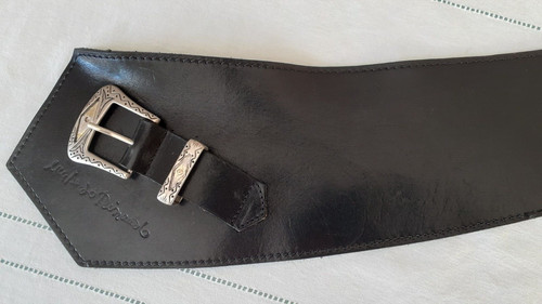 Cintura pelle vintage - cintura,