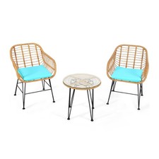 New#3 Pieces Rattan Furniture
