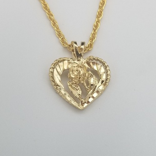 14kt placcato oro cuore - oro, &