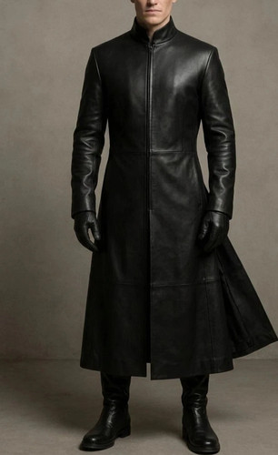 Trench coat nero - uomo, cappotto