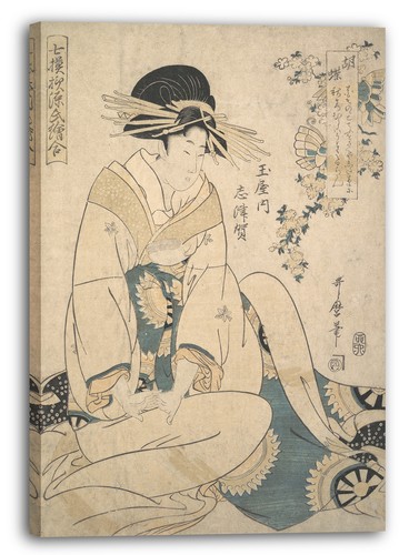 Tela cornice kitagawa utamaro - tela/cornice,