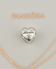 Nuovo Autentico Pandora Argento Sterling Zia Amore Cuore Charm 798261CZ