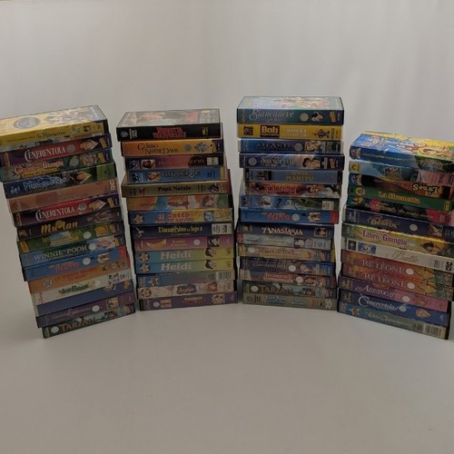 Lotto vhs cartoni animati - vhs,